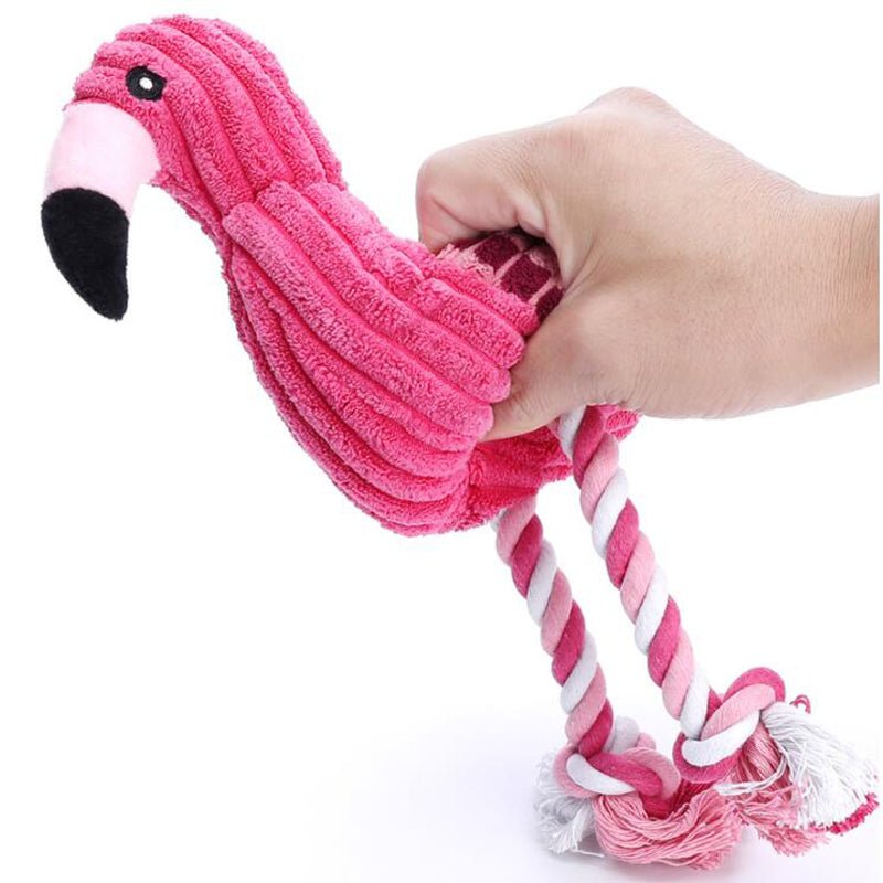 Flamingo Amigo Brinquedo Mastigável Anti Stress para Cães [Pague 1 leve 2] - Amor PetShop