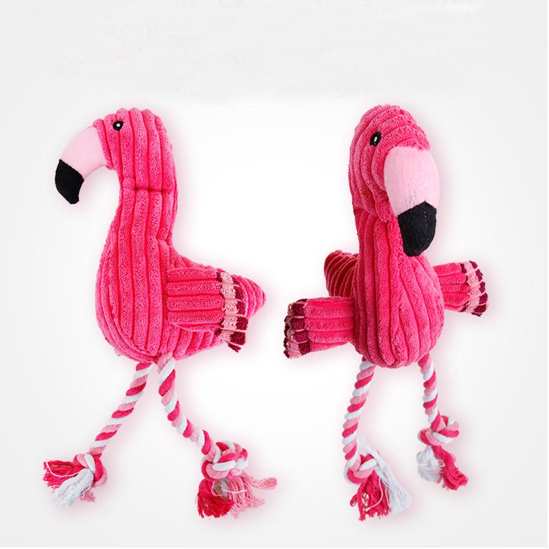 Flamingo Amigo Brinquedo Mastigável Anti Stress para Cães [Pague 1 leve 2] - Amor PetShop