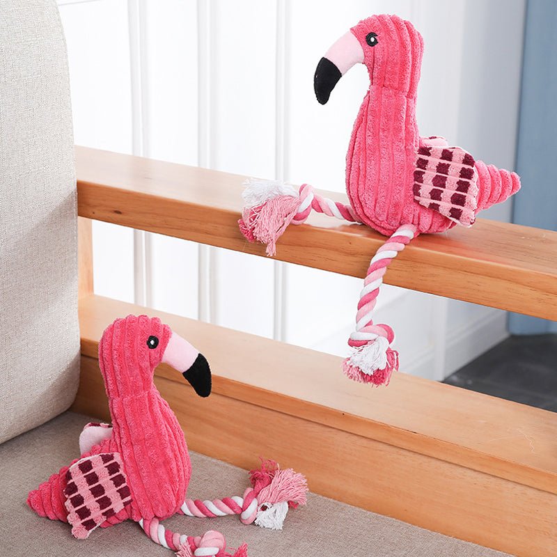 Flamingo Amigo Brinquedo Mastigável Anti Stress para Cães [Pague 1 leve 2] - Amor PetShop