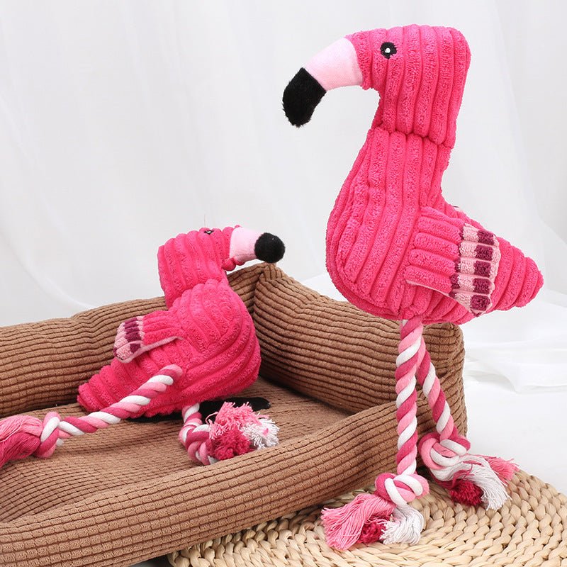 Flamingo Amigo Brinquedo Mastigável Anti Stress para Cães [Pague 1 leve 2] - Amor PetShop