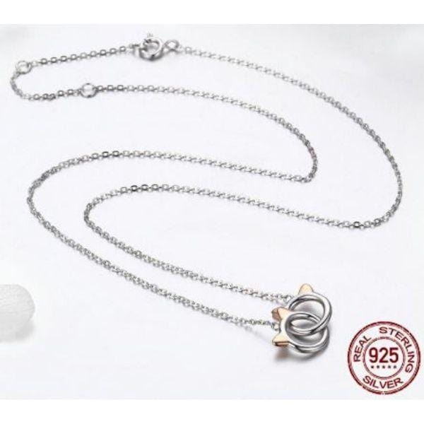 Gargantilha Mamãe de Gato, Prata 925 Original - Amor PetShop