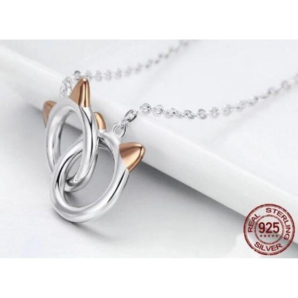 Gargantilha Mamãe de Gato, Prata 925 Original - Amor PetShop