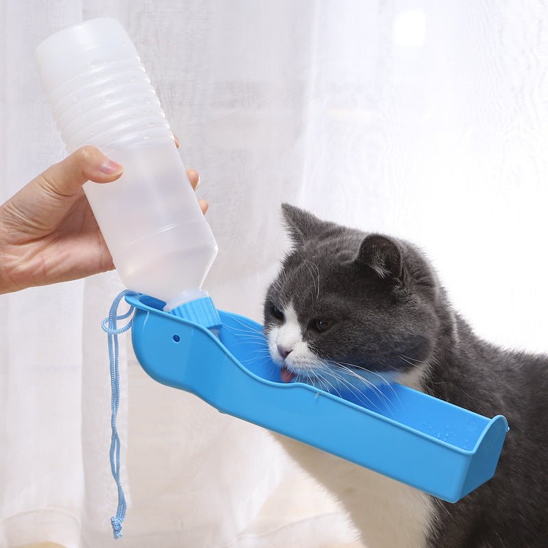 Garrafa Bebedouro para Cães e Gatos H2O Azul - Amor PetShop