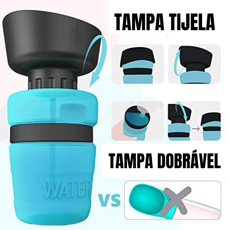 Garrafa de água portátil para cães WaterUp - Amor PetShop