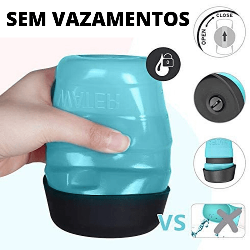Garrafa de água portátil para cães WaterUp - Amor PetShop