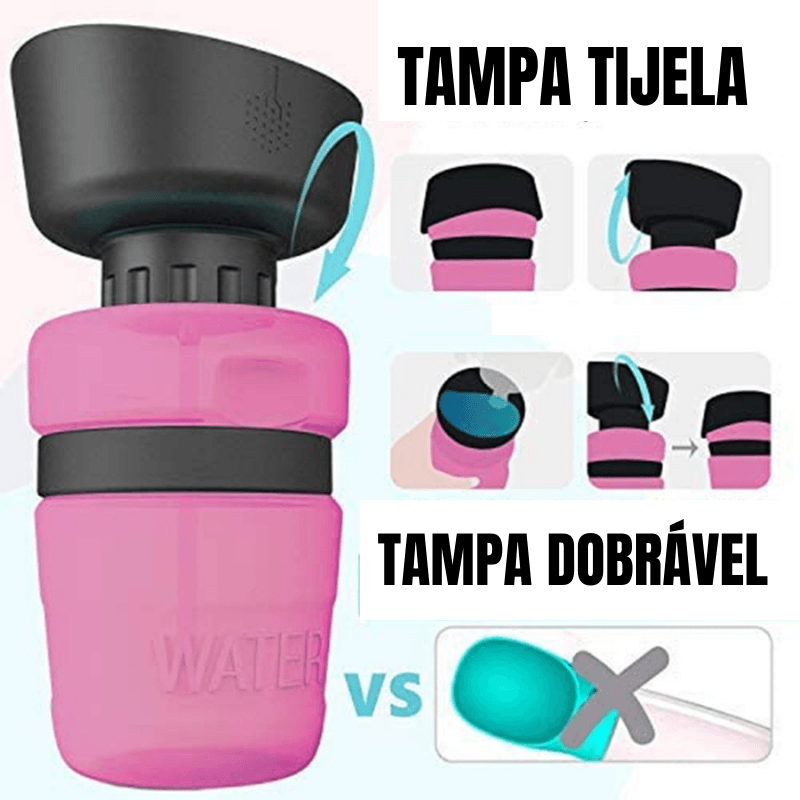 Garrafa de água portátil para cães WaterUp - Amor PetShop