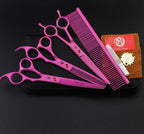 Kit de Tesoura de Tosa PD 7" Profissional - Amor PetShop