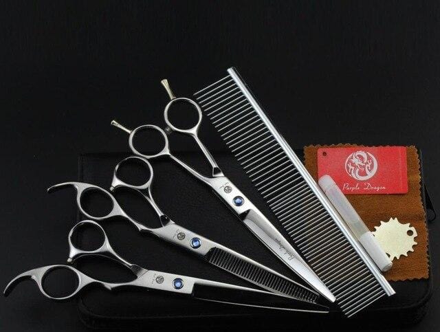 Kit de Tesoura de Tosa PD 7" Profissional - Amor PetShop