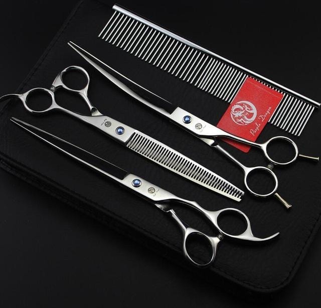 Kit de Tesoura de Tosa PD 8" Profissional - Amor PetShop