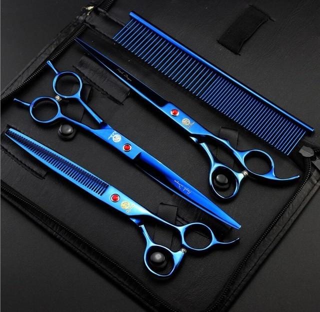 Kit de Tesoura de Tosa PD 8" Profissional - Amor PetShop