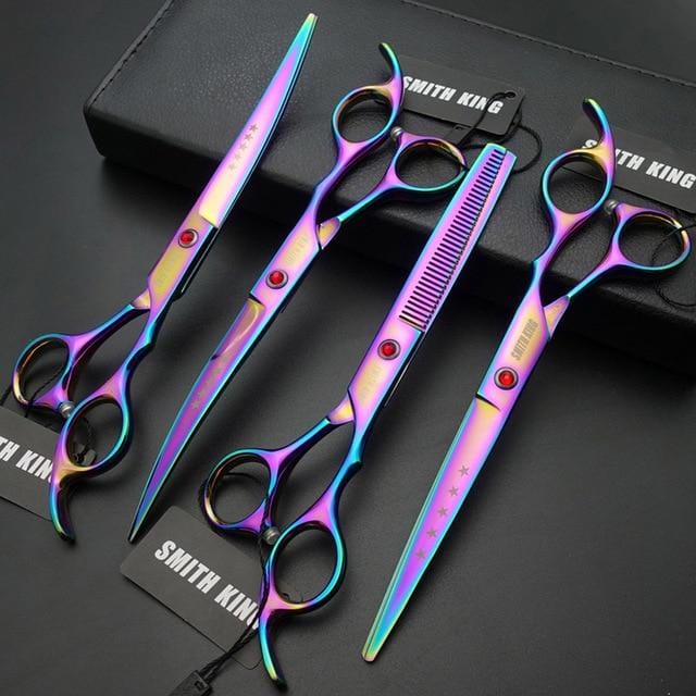 Kit de Tesouras de Tosa Profissional SK 7" - Amor PetShop