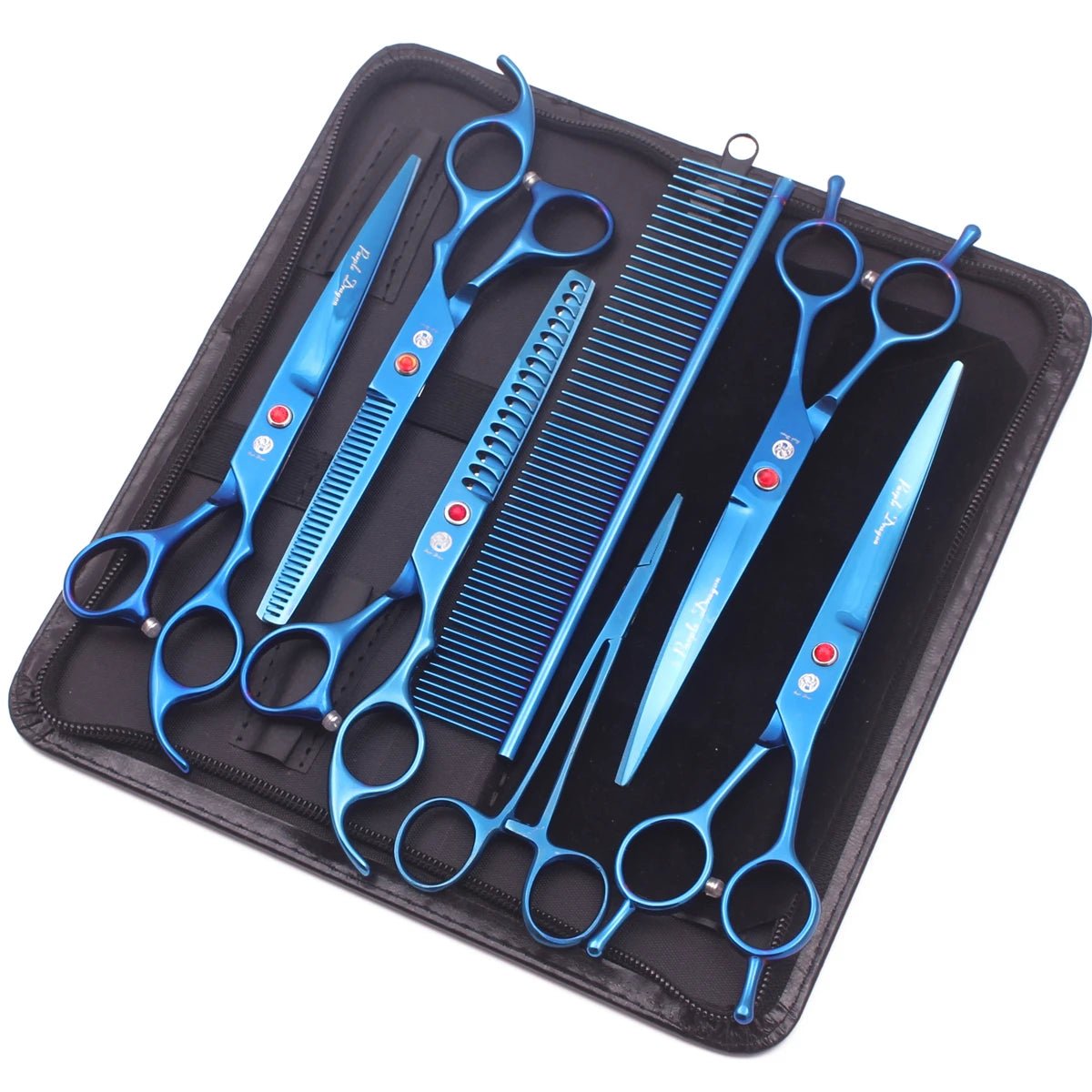 Kit de Tesouras Profissionais Purple Dragon - 7 Peças - Amor PetShop