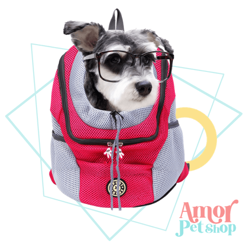 Mochila PET CONFORTO para cachorro e gato - Amor PetShop