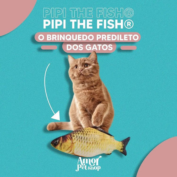 PIPI The FISH® - O Brinquedo predileto dos Gatos - Amor PetShop