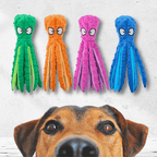 Polvo Amigo Brinquedo Mastigável Anti Stress para Cães - Amor PetShop