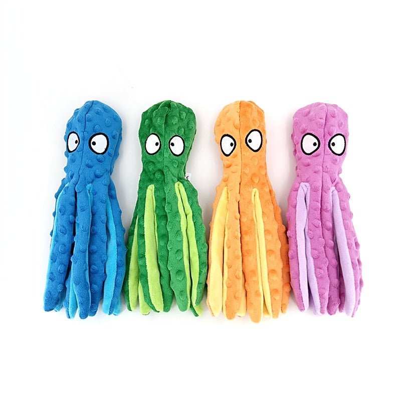 Polvo Amigo Brinquedo Mastigável Anti Stress para Cães - Amor PetShop