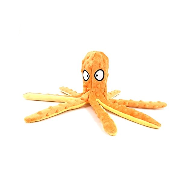 Polvo Amigo Brinquedo Mastigável Anti Stress para Cães - Amor PetShop
