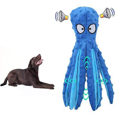 Polvo Amigo Brinquedo Mastigável Anti Stress para Cães - Amor PetShop