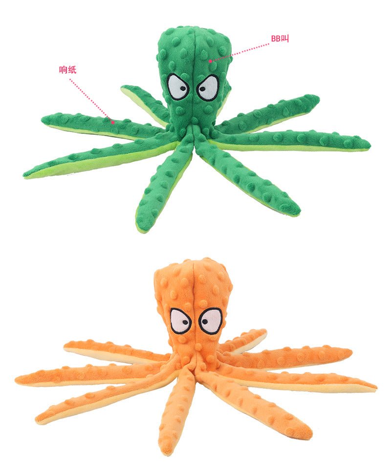 Polvo Amigo Brinquedo Mastigável Anti Stress para Cães - Amor PetShop