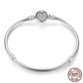 Pulseira para charms CORAÇÃO AMOR de PET, Prata 925 Original - Amor PetShop
