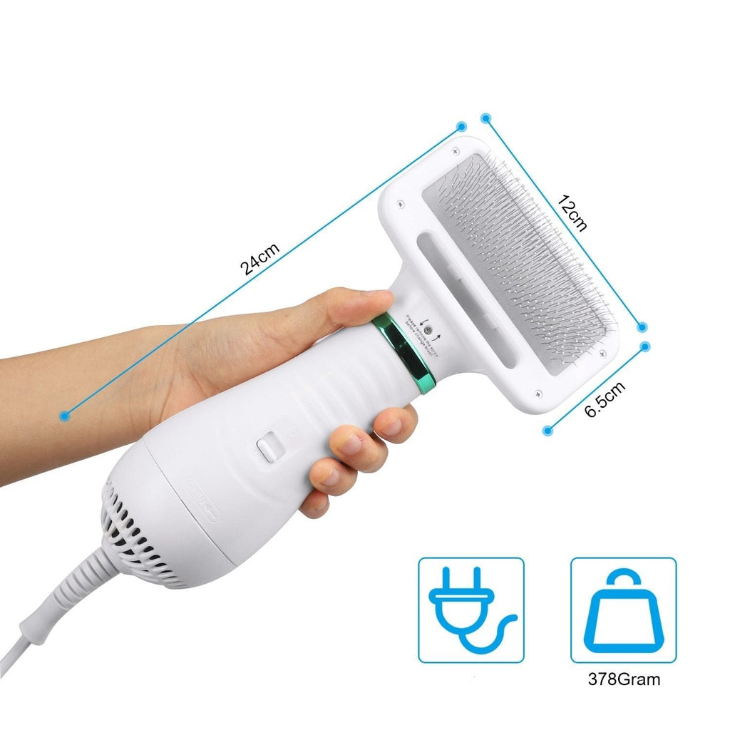 Secador Pet FLUFFY com Escova 2 em 1 (Tecnologia Alemã) - Amor PetShop