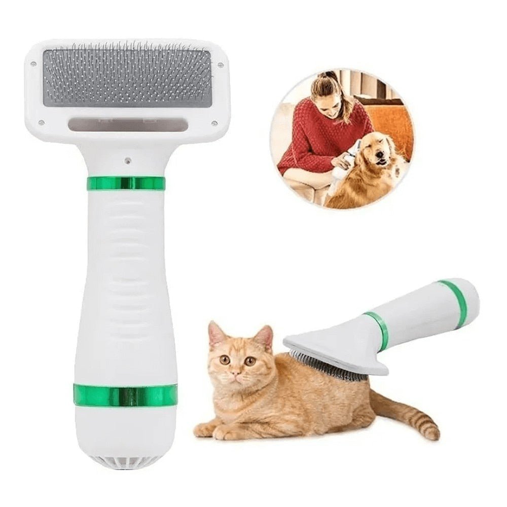 Secador Pet FLUFFY com Escova 2 em 1 (Tecnologia Alemã) - Amor PetShop