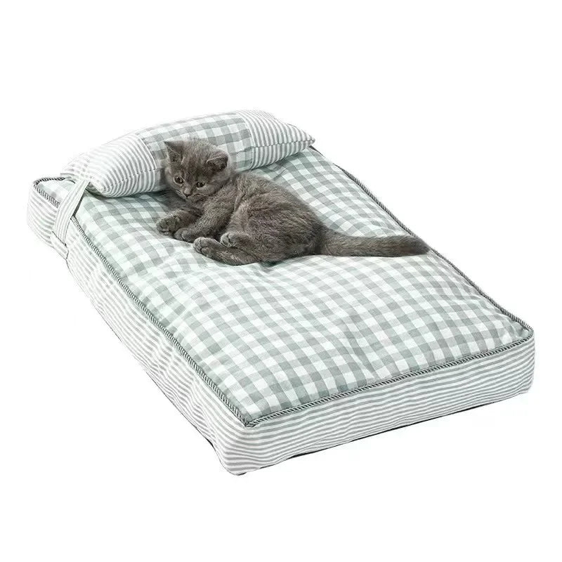 SoftWash Luxo: Sofá-Cama Lavável para Cães e Gatos - Almofada Confortável com Capa Removível - Amor PetShop