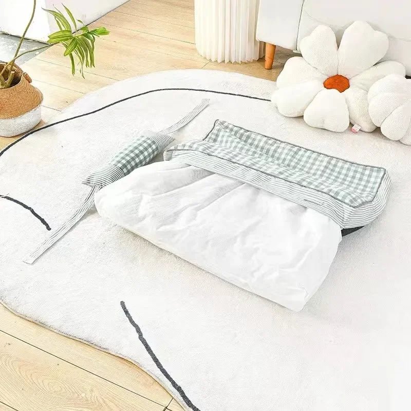 SoftWash Luxo: Sofá-Cama Lavável para Cães e Gatos - Almofada Confortável com Capa Removível - Amor PetShop