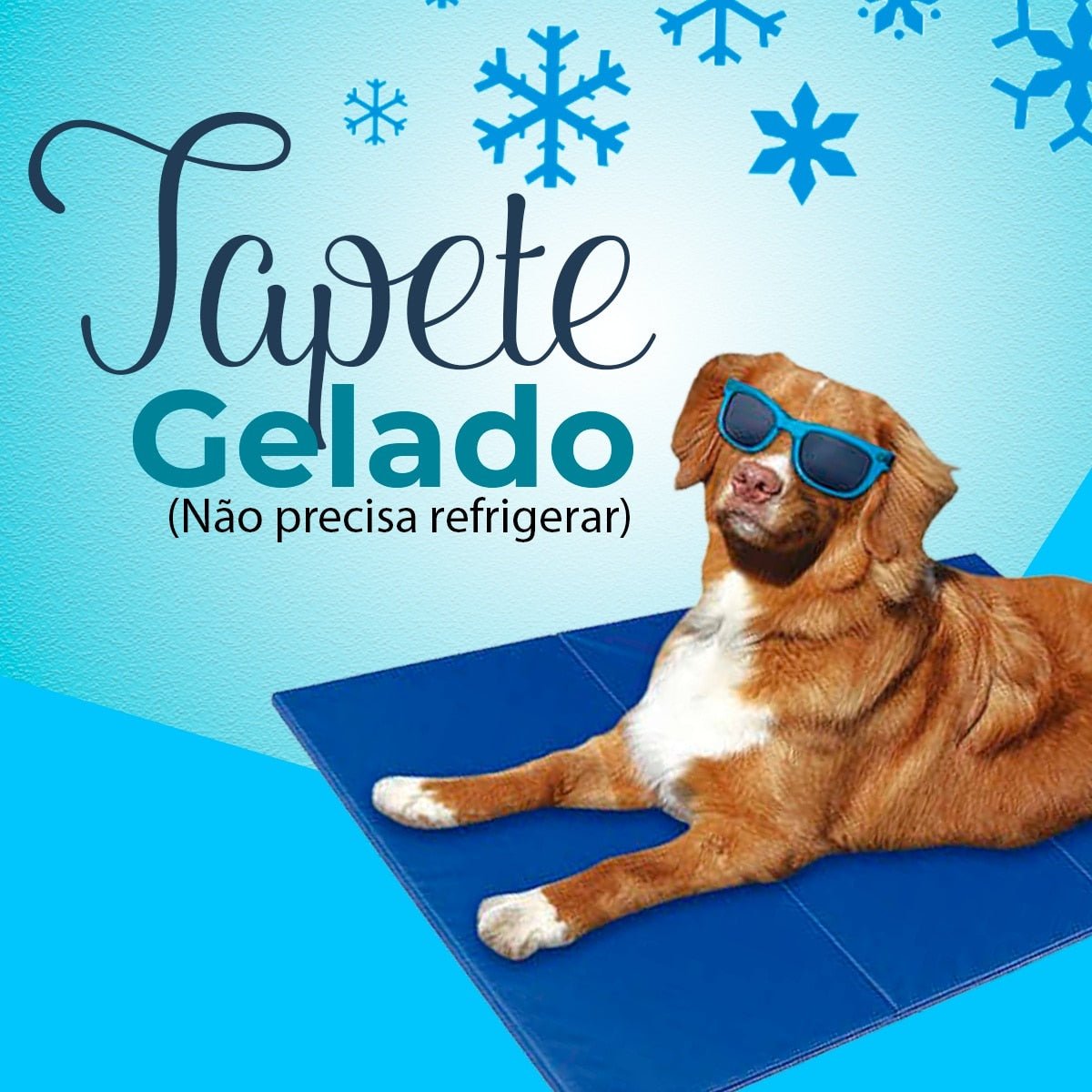 Tapete Gelado para Cães em PVC FreshSummer (G 50x65cm) - Amor PetShop